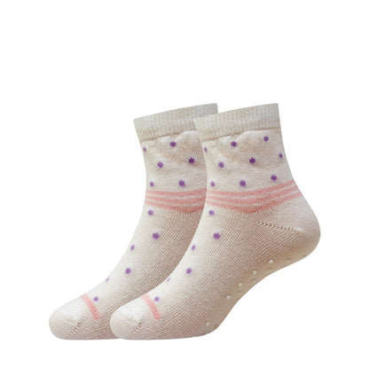 3 Pk Girls Cute Cartoon Crew Socks – Soft Breathable Anti-Slip Cotton Socks For Kids