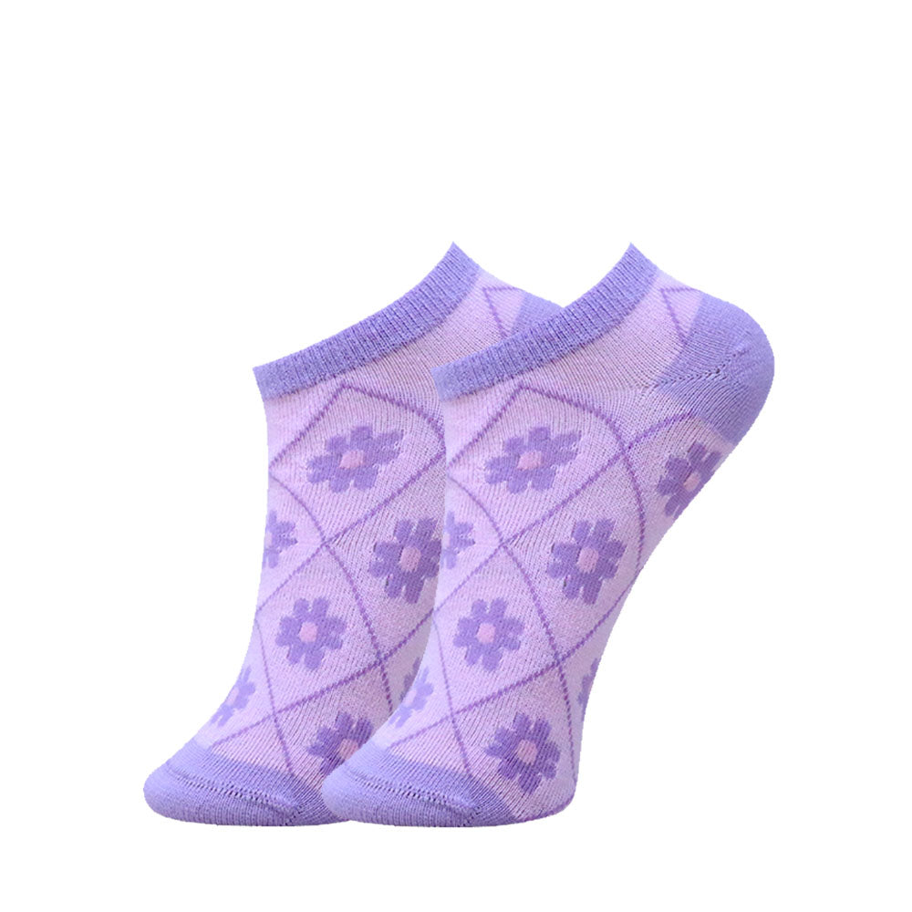 3 Pk Kids Floral Design Cotton Socks