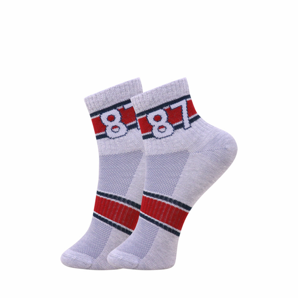 3 Pk Men’s 87 Graphic Crew-Length Sports Socks – Stylish Casual & Athletic Socks