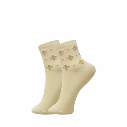 5 Pk Women’s Pastel Floral Print  Socks
