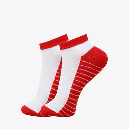 2 Pk Cotton Low Ankle Socks Combo Pack