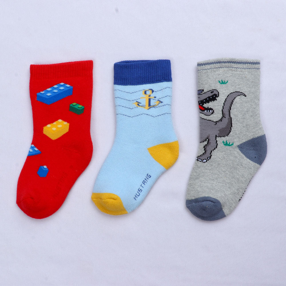 3PK Adventure & Play Collection Designs Socks