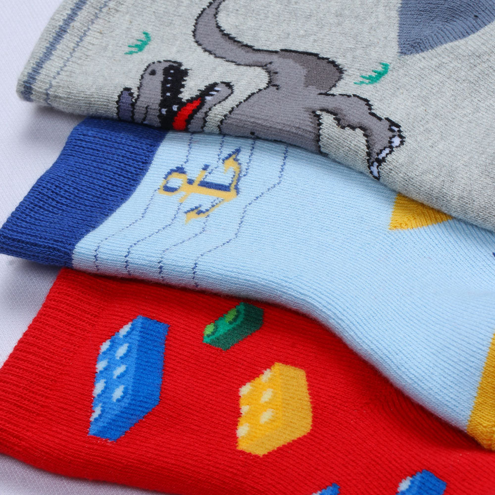 3PK Adventure & Play Collection Designs Socks