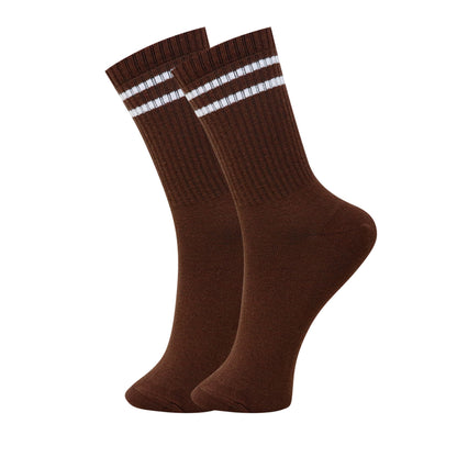 3 Pk Kids Ribbed Crew Length Socks For Boys And Girls