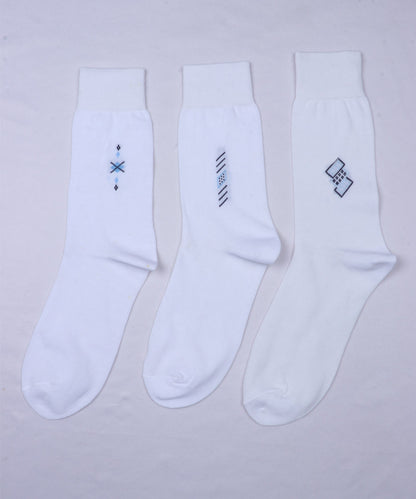 3pk Cotton Rich Design  Socks