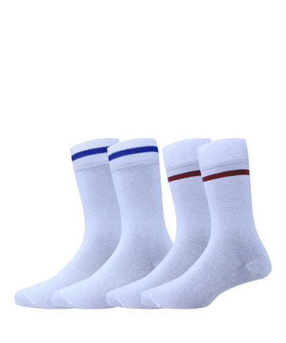 2pk Rich Stripe School Socks