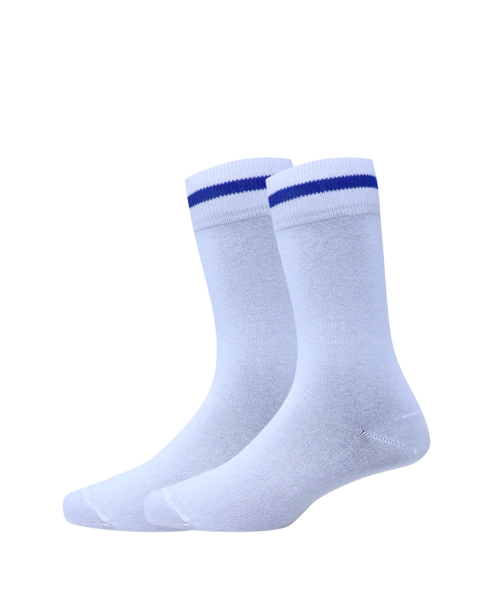 2pk Rich Stripe School Socks