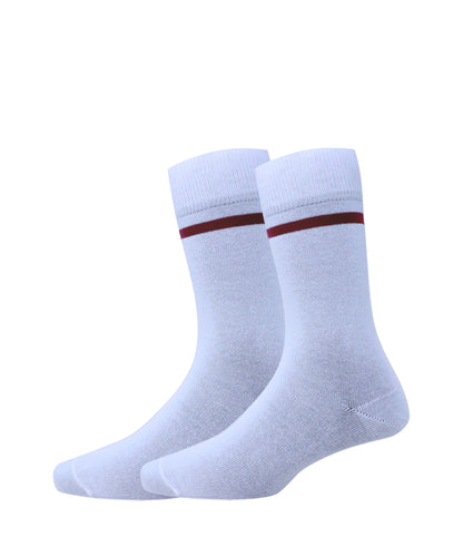 2pk Rich Stripe School Socks