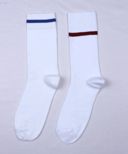 2pk Rich Stripe School Socks