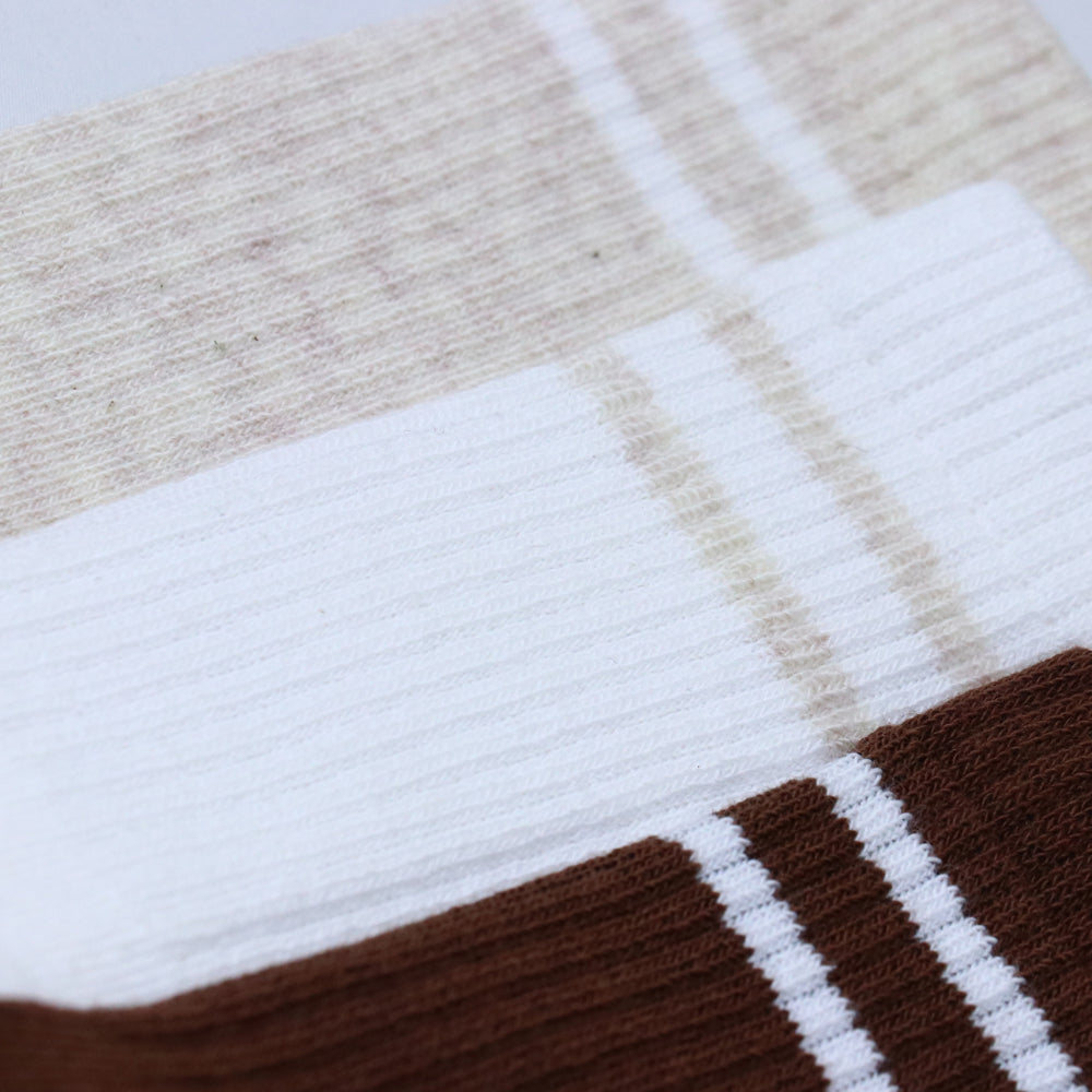 3 Pk Kids Ribbed Crew Length Socks For Boys And Girls