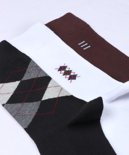 3pk Cotton Rich Design Combo Socks