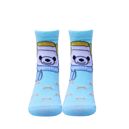 5 Pk Kid's Christmas Character Winter Crew Socks