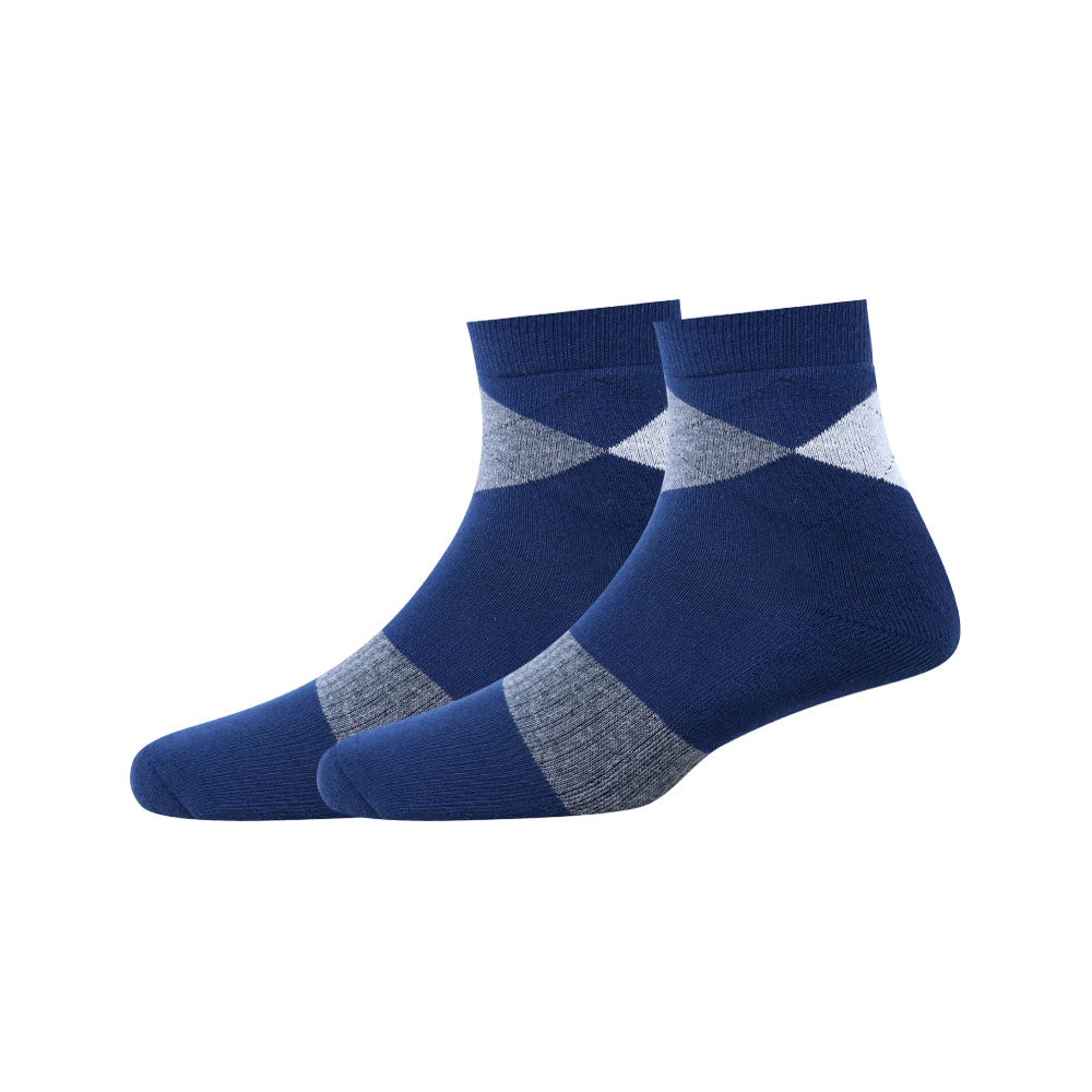 3pk  Half Terry Design Mens Short Leg Socks