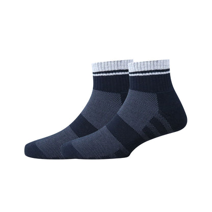 3pk  Half Terry Design Mens Short Leg Socks