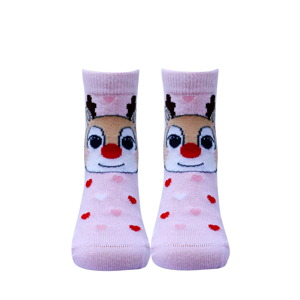 5 Pk Kid's Christmas Character Winter Crew Socks