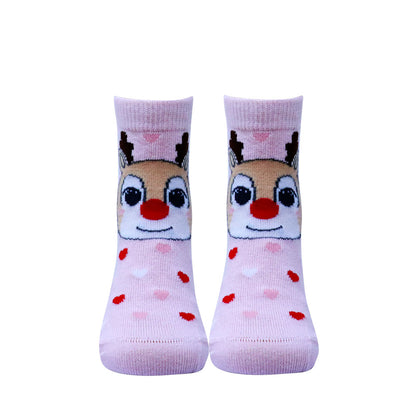 5 Pk Kid's Christmas Character Winter Crew Socks