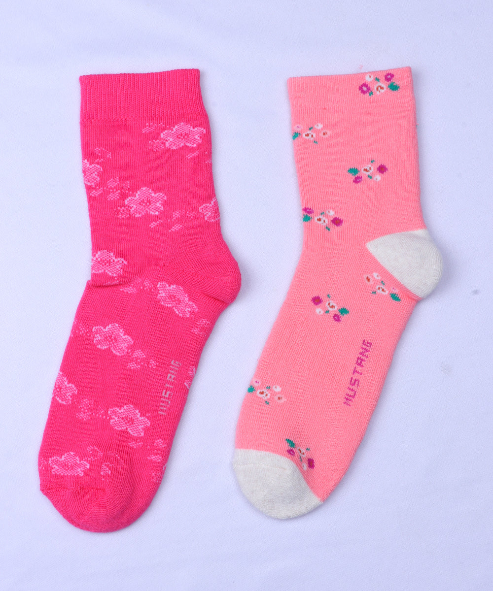 2pk Design Terry Socks