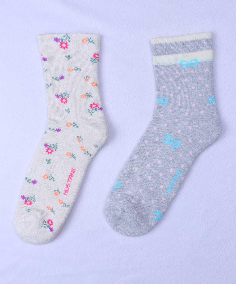 2pk Design Terry Socks