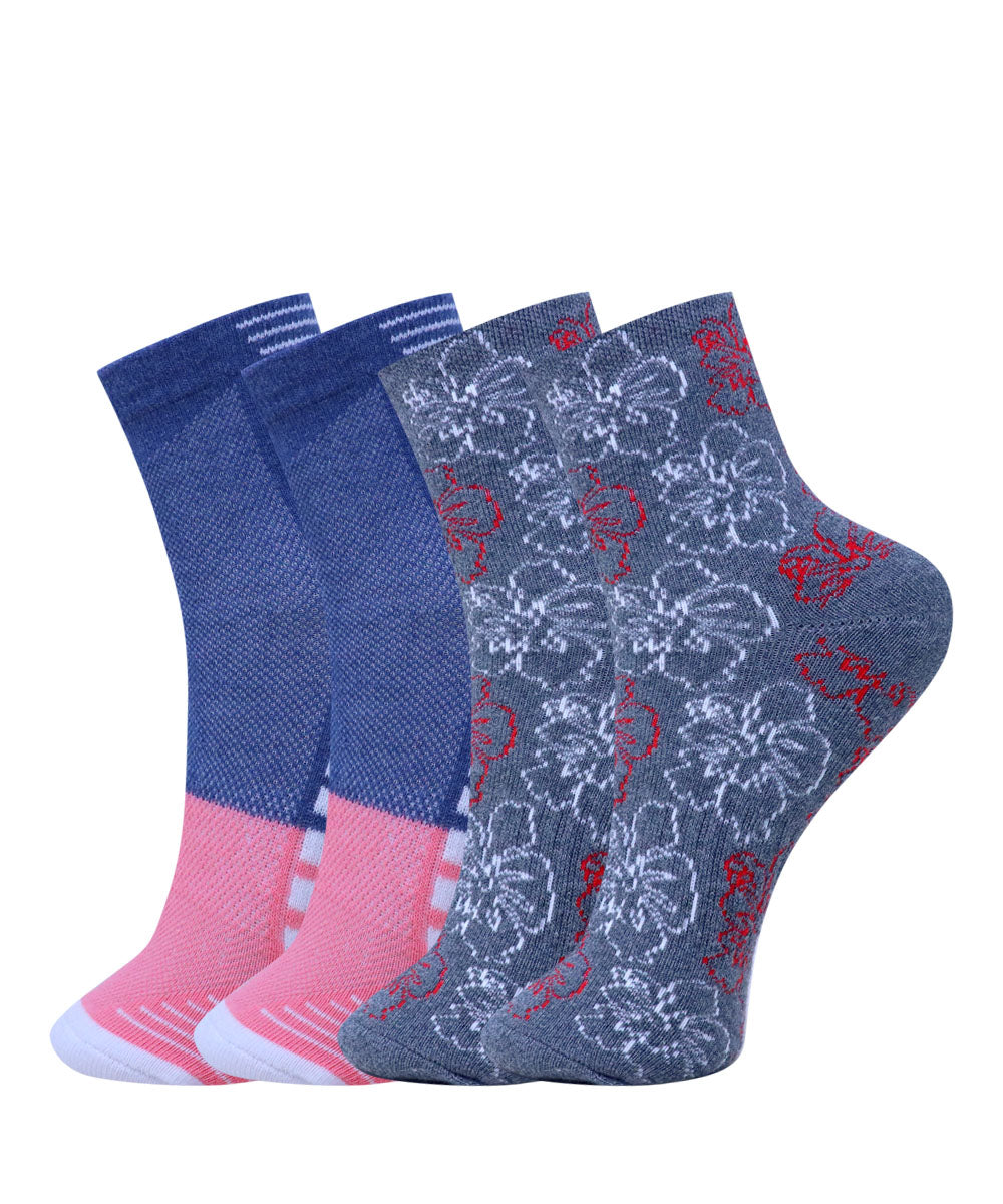 2pk Design Terry Socks