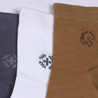 3 Pk Men's Breathable Knitted Everyday Casual Socks