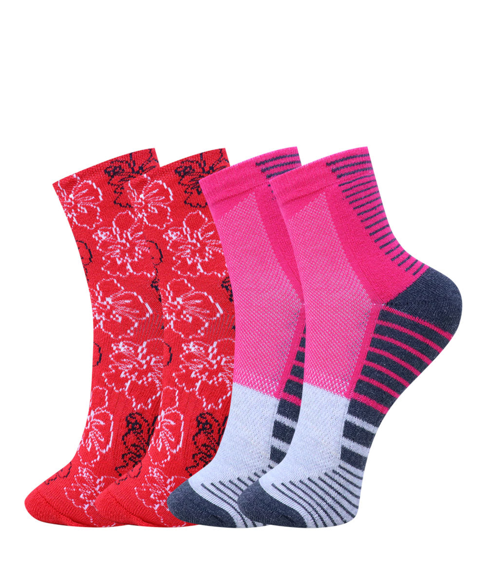 2pk Design Terry Socks