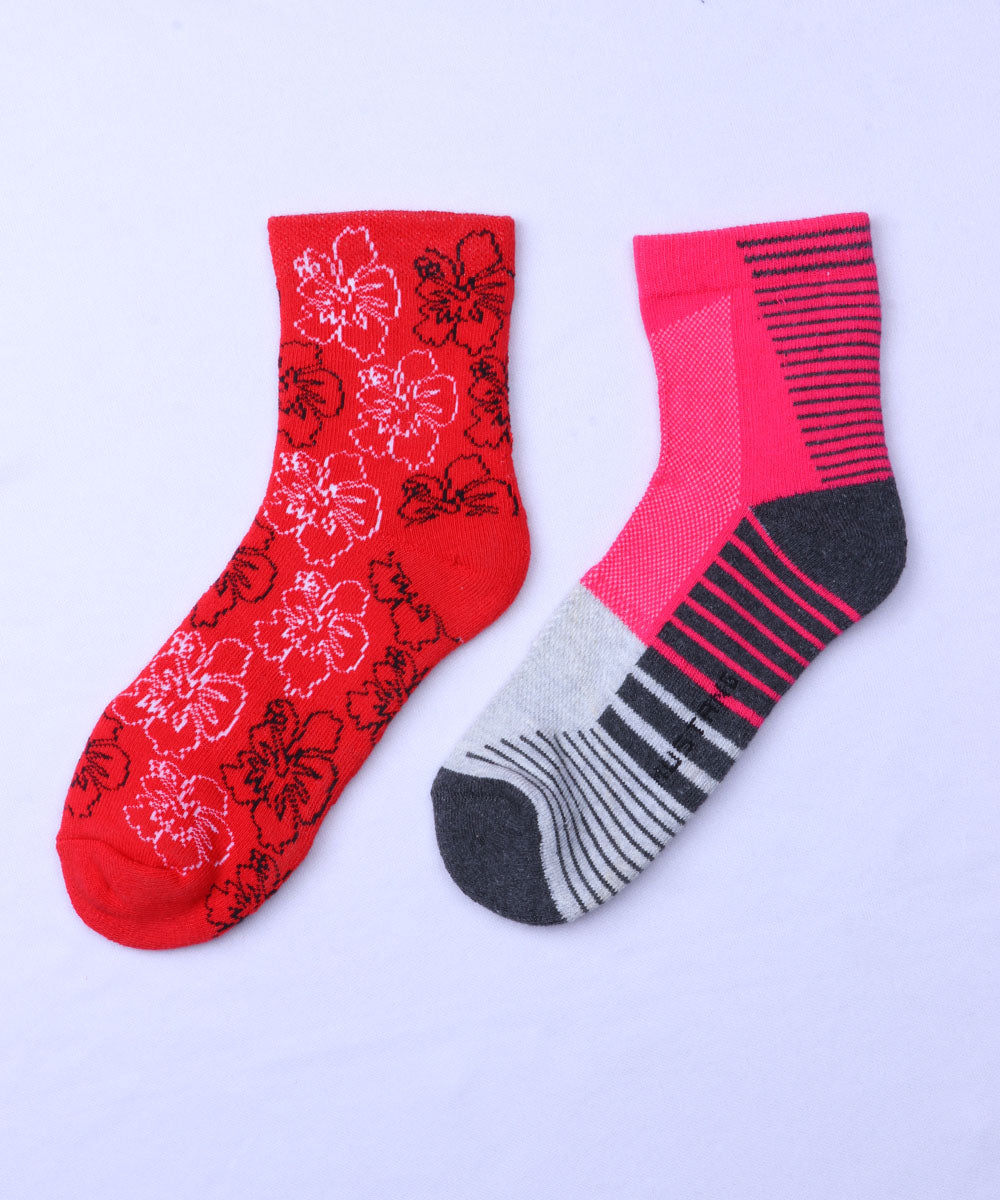 2pk Design Terry Socks