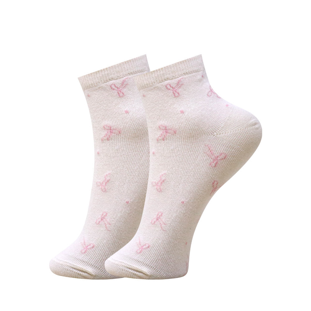 3 Pk Women's Pastel Crew Socks Soft Cotton Blend Casual Socks