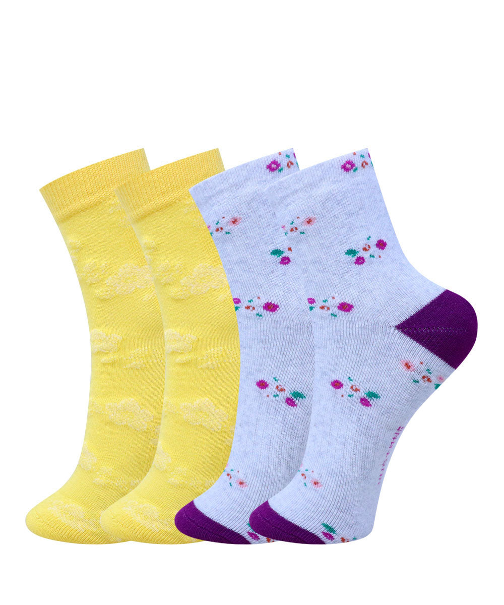 2pk Design Terry Socks