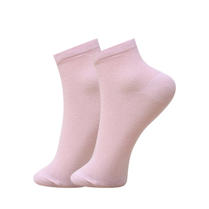 3 Pk Women's Pastel Crew Socks Soft Cotton Blend Casual Socks