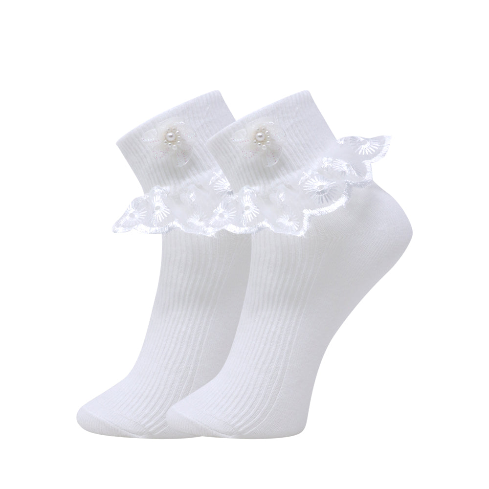 3pk Frill Ankle Socks