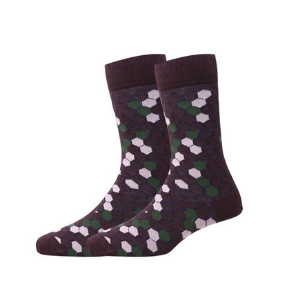 3pk Premium Patterned Cotton Socks