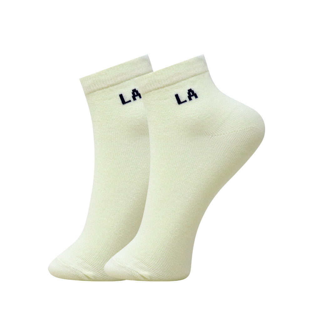 3 Pk Women's Pastel Crew Socks Soft Cotton Blend Casual Socks