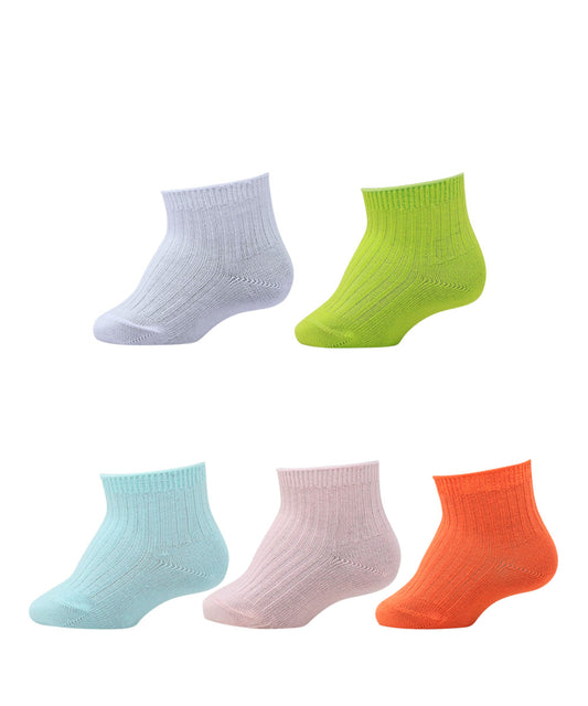 5pk Self Basic Design Socks