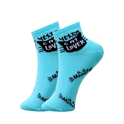 3 Pk Women's Cute Crew Socks Graphic, Typography & Bow Print