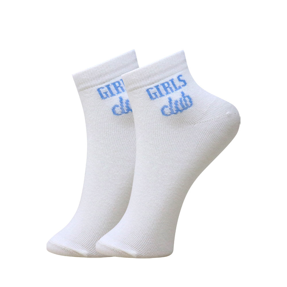 3 Pk Women's Cute Crew Socks Graphic, Typography & Bow Print