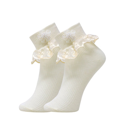 3pk Frill Ankle Socks