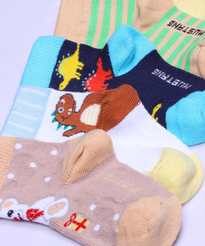 5pk Cotton Rich Infants Design Socks