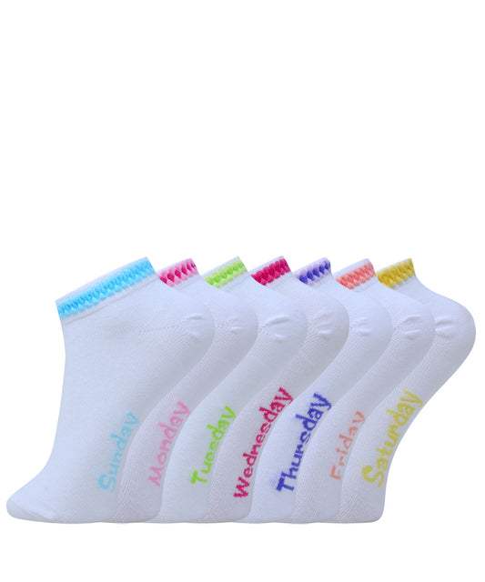 7pk Days Of The Week Kids Socks