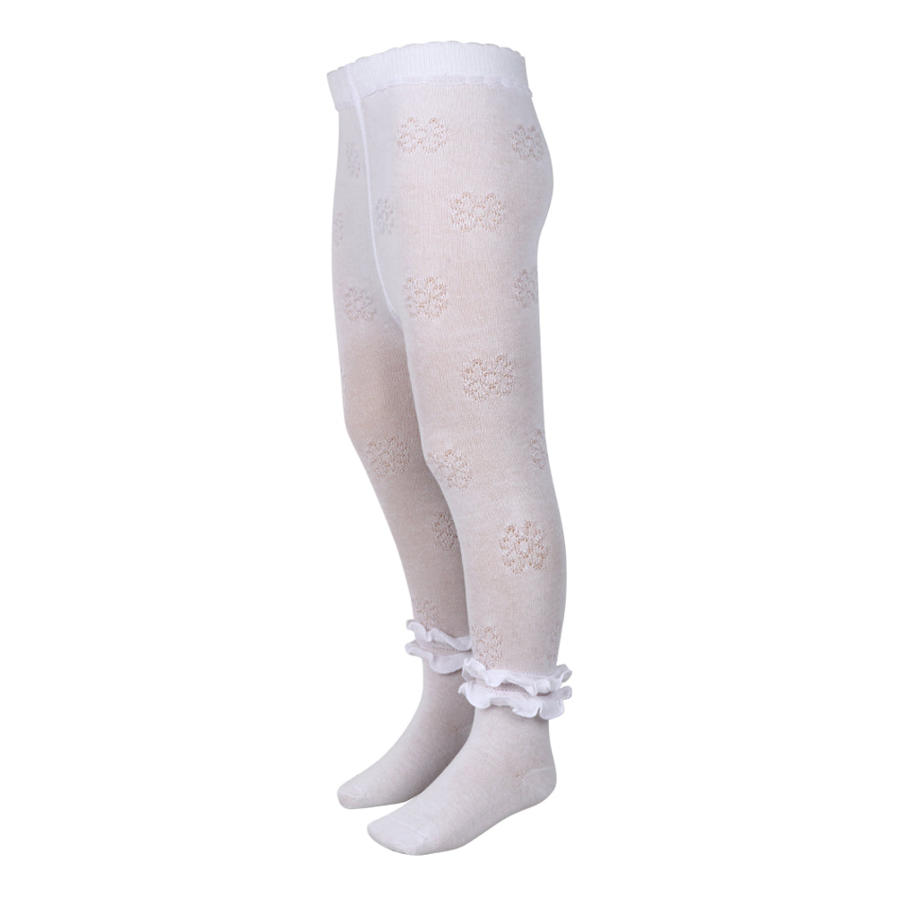 3 Pk Girls' Cable Knit & Floral Designer Stockings