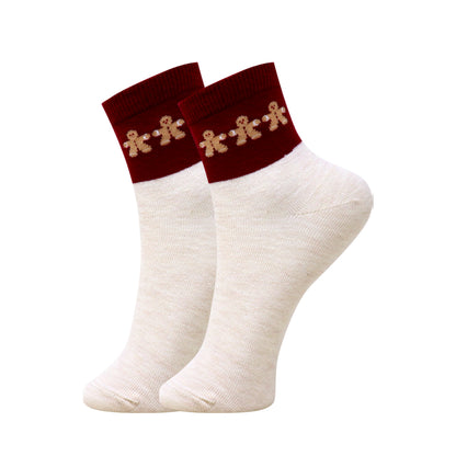 3 Pk Girls Floral & Teddy Bear Crew Socks