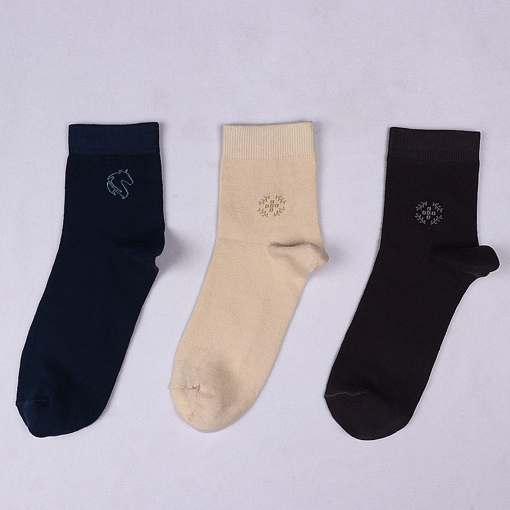3 Pk Men's Breathable Knitted Soft Casual Socks