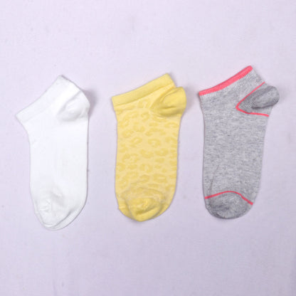 3 Pk Ladies Mix Design Print Socks