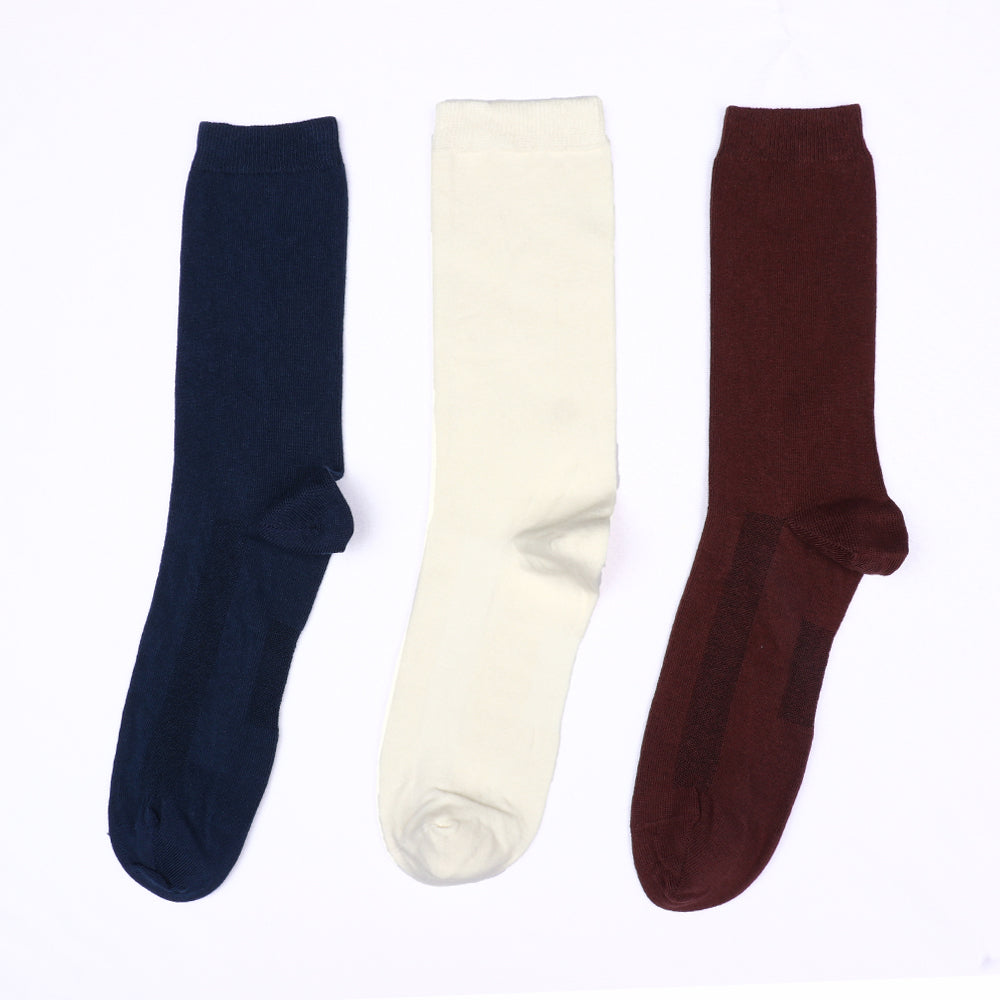 5 Pk Premium Cotton Crew Length Socks For Men