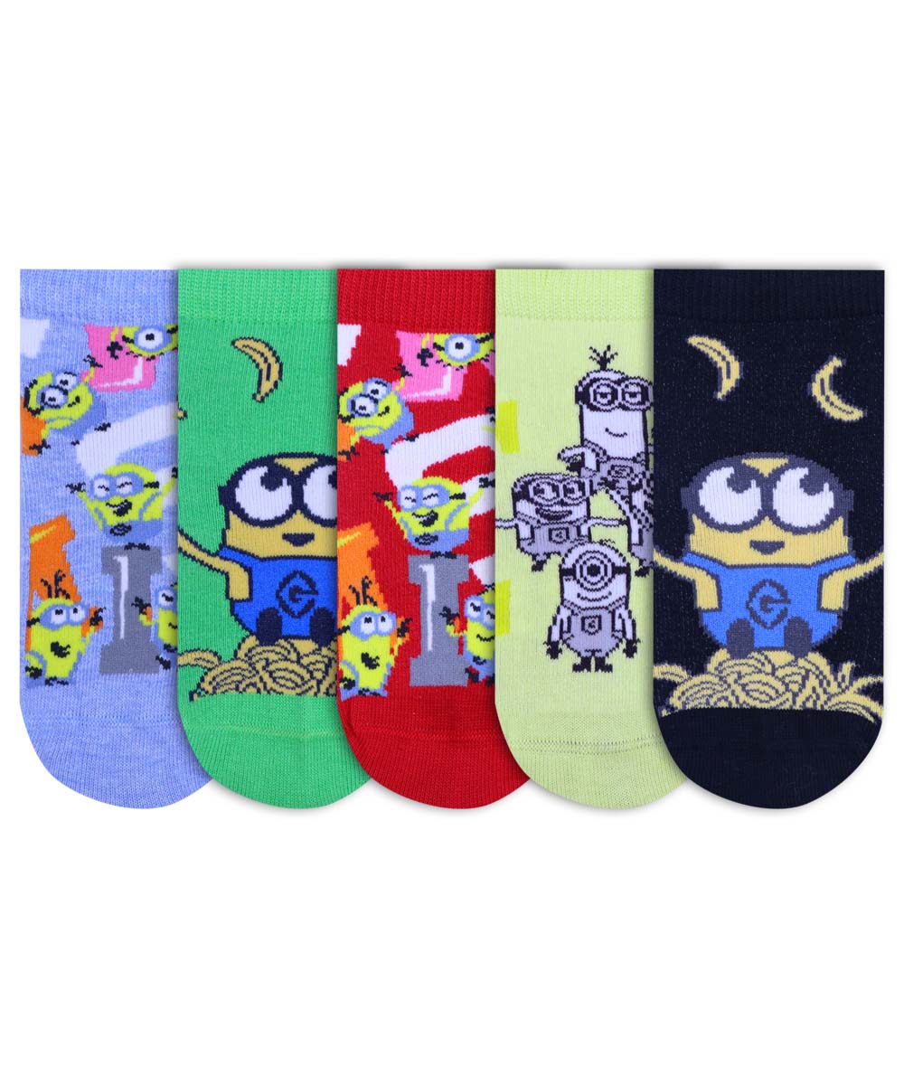 5pk Minions Design Socks