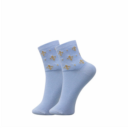 5 Pk Women’s Pastel Floral Print  Socks