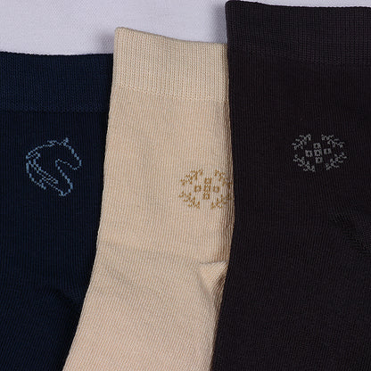 3 Pk Men's Breathable Knitted Soft Casual Socks