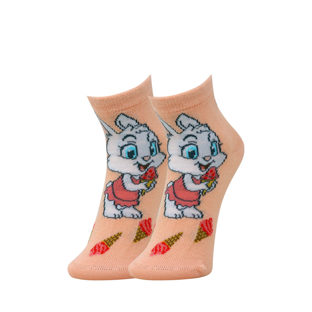 3pk Kids' Bunny Short Length Socks