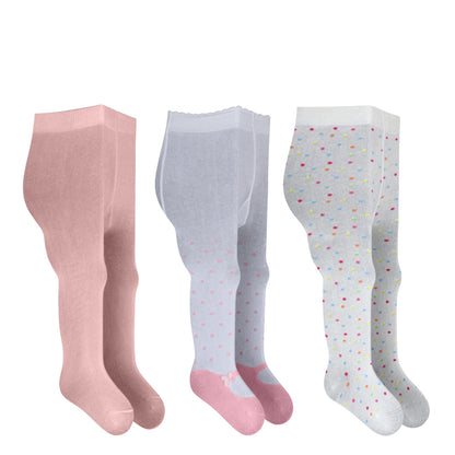 3 Pk Premium Girls Stretchable Cotton Tights