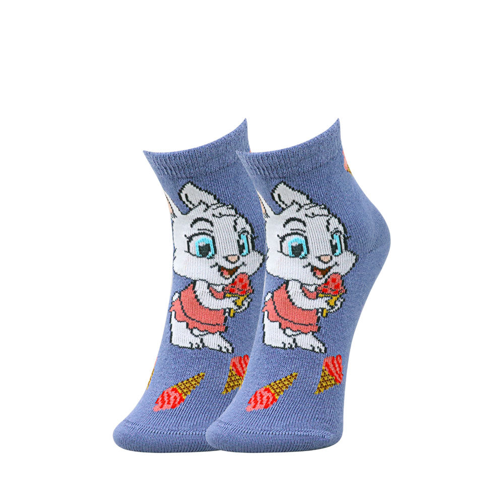 3pk Kids' Cartoon Design Socks