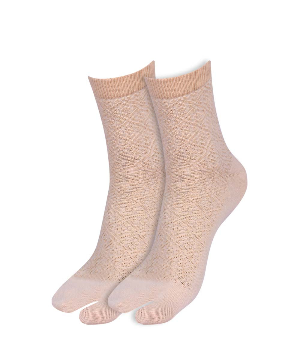 2pk Self Design Angutha Socks